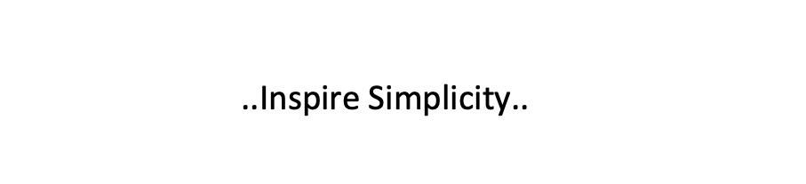 Inspire Simplicity 